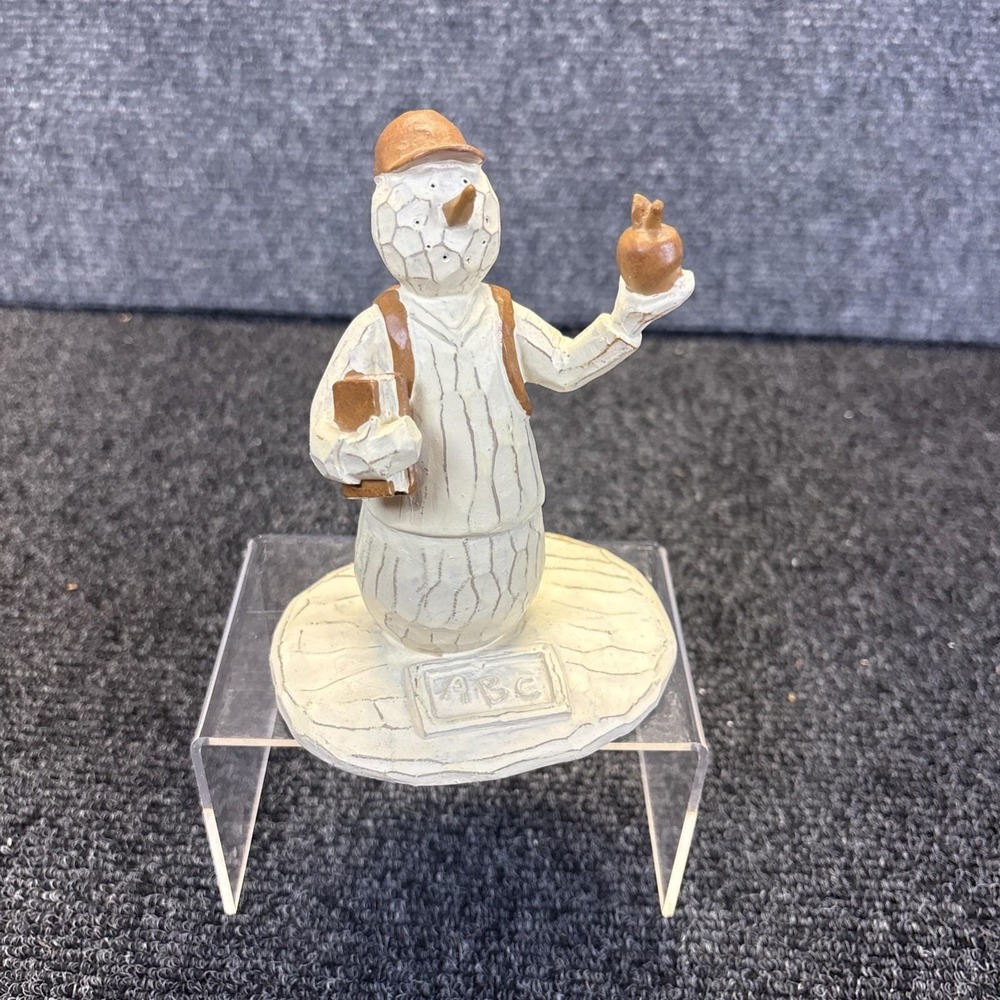 Vtg~Flurryville Collection~Feelings~Special Teacher~Snowman Figurine